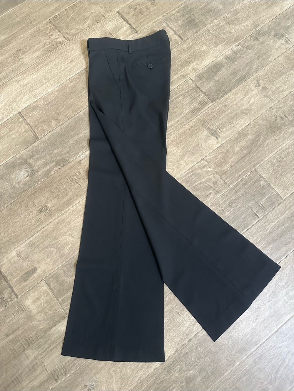 Theory Black Flared Suit Pants